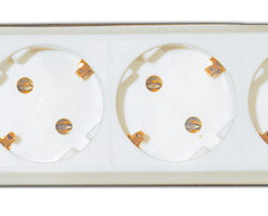 GOC-5 Πολύπριζο χωρίς διακόπτη 5 θέσεων με καλώδιο 3Χ1mm