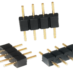 RGB-ADAPTOR-2 Adaptor με 4 pin αρσενικά σε 4 pin αρσενικά για δυνατότητα σύνδεσης δύο ταινιών Led RGB 5050  ή μίας ταινίας Led RGB 5050 με RGB Controller Dimmer