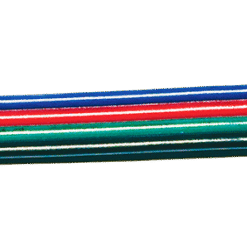 LED-CABLE RGB Μονός adaptor για ταινίες Led RGB 5050 με καλώδιο και pins για δυνατότητα σύνδεσης με RGB Controller Dimmer