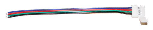 RGB-CONNECTOR CABLE-1 Μονός connector για ταινίες Led RGB 5050 με καλώδιο και pin