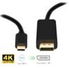 TYPE C TO DP CABLE 1,8m Καλώδιο Type C αρσενικό σε Display port αρσενικό 1.8m 2