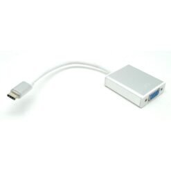 TYPE C TO VGA CABLE Adaptor από Type C αρσενικό σε VGA θηλυκό με καλώδιο 20cm