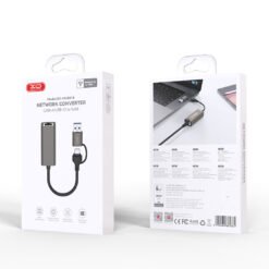 XO-HUB018  Hub USB A/Type C σε RJ45 100Mbs