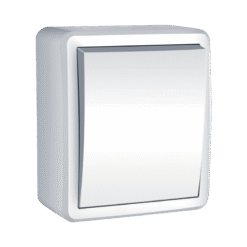 ΜΟΝΟΣ ΔΙΑΚΟΠΤΗΣ ΜΕΣΑΙΟΣ IP44 ΛΕΥΚΟΣ