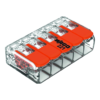 WAGO 221 CONNECTOR, 5 CONDUCTORS 0,5-4 MM2 1