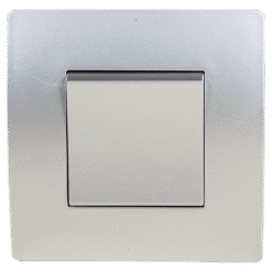 EL BASIC TG115 1 BUTTON CROSS WAY SWITCH SILVER GR
