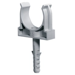 PVC ΚΛΙΠΣ ΜΕ ΜΕΤΑΛΛΙΚΗ ΒΙΔΑ Ø16 x 100 ΤΜΧ EC x 100