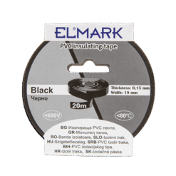 ΜΟΝΩΤΙΚΗ ΤΑΙΝΙΑ 20mx19mm ΜΑΥΡΟ