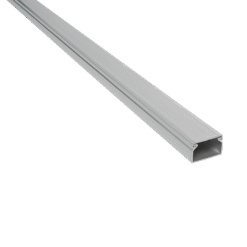 2m. 15X10 PLASTIC CABLE TRUNKING CT2 GREY