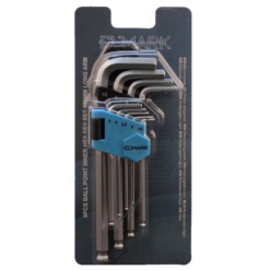 9PCS BALL POINT INNER HEX KEY SET 170mm LONG ARM