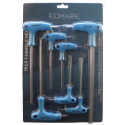 7PCS T-HANDLE HEX SET