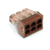 WAGO 773 CONNECTOR, 6 RIGID CONDUCTORS 1,5-4 MM2 1
