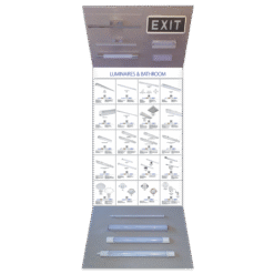 ADVERTISING STAND- 10 LUMINAIRES & BATHROOM