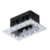 MODENA 2 MODULE RECESSED BOX WITHOUT FRAME 1