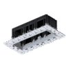 MODENA 3 MODULE RECESSED BOX WITHOUT FRAME 1