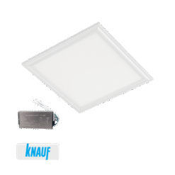LED ΠΑΝΕΛ ΓΥΨΟΣΑΝΙΔΑΣ 40W 6400K 595x595mm ΛΕΥΚΟ, IP54+ΜΠΑΤΑΡΙΑ ΑΣΦΑΛΕΙΑΣ