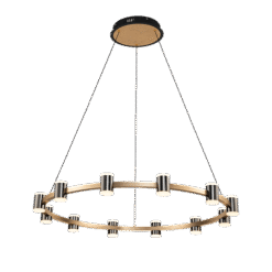 AXEL LED ΠΟΛΥΦΩΤΟ 96W 3000K ΜΑΥΡΟ/ΧΡΥΣΟ