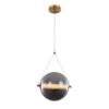 SPLENDOR LED PENDANT 9W 3000K, BRASS+SMOKY GREY 2