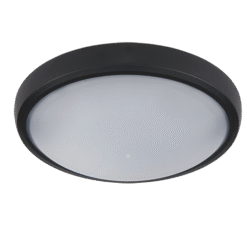 LED ΠΛΑΦΟΝΙΕΡΑ BRLED 12W ΜΑΥΡΗ IP54