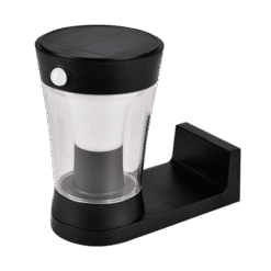 SOLAR WALL LAMP 3W IP54 WITH SENSOR, BLACK