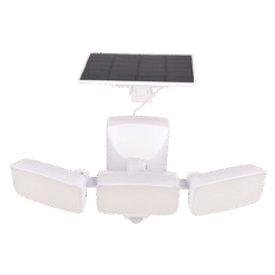 TRIPLE SOLAR FLOODLIGHT 15W IP54 WITH SENSOR, BLAC