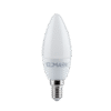 ΛΑΜΠΤΗΡΑΣ LED ΚΕΡΑΚΙ C37 SMD2835 8W E14 230V ΘΕΡΜΟ ΛΕΥΚΟ 2