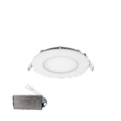 STELLAR LED ΠΑΝΕΛ ΣΤΡΟΓΓΥΛΟ ΧΩΝΕΥΤΟ 6W 4000K+ ΚΙΤ ΑΣΦΑΛΕΙΑΣ
