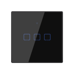 WI-FI SMART TOUCH EU 3 GANG 1 WAY SWITCH BLACK