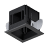 MODENA 1 MODULE RECESSED BOX WITH FRAME BLACK 1