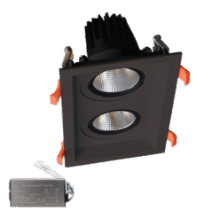 ΔΙΠΛΟ LED ΣΠΟΤ 2X15W 230V 4000K BL+ΚΙΤ ΚΙΤ ΑΣΦΑΛΕΙΑΣ