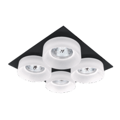 SA-045/4 ΤΕΤΡΑΠΛΟ ΣΠΟΤ ΤΕΤΡΑΓΩΝΟ ΜΑΥΡΟ/ΛΕΥΚΟ