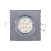 LED ΣΠΟΤ ΜΕΤΑΛΛΙΚΟ ΤΕΤΡΑΓΩΝΟ HIGH POWER 6W 2700-3000K ΧΡΩΜΙΟ