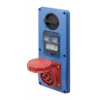 EC690 VERT.SOCKET 2P+E 32A SWITCH&FUSE HOLDER IP44 2