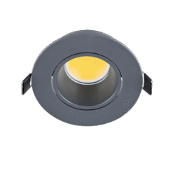 LED ΣΠΟΤ ΠΛΑΣΤΙΚΟ ΣΤΡΟΓΓΥΛΟ COB 7W 2700-3000K ΓΡΑΦΙΤΗΣ