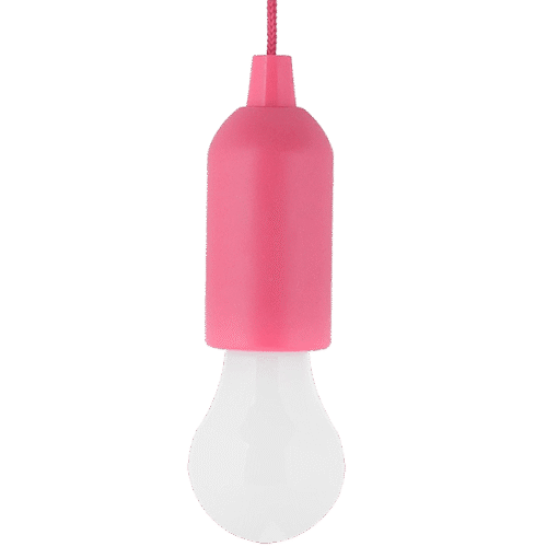 ΦΟΡΗΤΗ ΛΑΜΠΑ ΜΕ ΜΠΑΤΑΡΙΑ E-6621 1W PINK