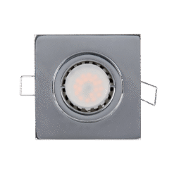 LED ΣΠΟΤ ΜΕΤΑΛΛΙΚΟ ΤΕΤΡΑΓΩΝΟ PAR 16 5.5W 4000-4300K ΝΙΚΕΛ ΜΑΤ