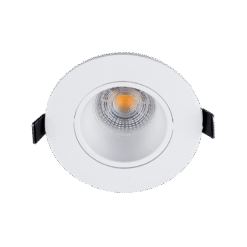 LED ΣΠΟΤ ΠΛΑΣΤΙΚΟ ΣΤΡΟΓΓΥΛΟ PAR 16 COB 7W 2700-3000K ΛΕΥΚΟ