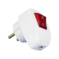 ELMARK ΦΙΣ ΑΡΣΕΝΙΚΟ ΜΕ ΔΙΑΚΟΠΤΗ 16А 2Р+Е ΛΕΥΚΟ