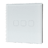 WI-FI SMART TOUCH EU 3 GANG 1 WAY SWITCH WHITE