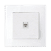SINGLE LAN SOCKET GLASS FRAME WHITE 2