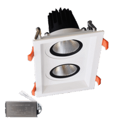 ΔΙΠΛΟ LED ΣΠΟΤ2X15W 230V 4000K WH+ΚΙΤ ΚΙΤ ΑΣΦΑΛΕΙΑΣ