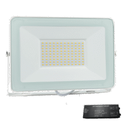 VEGA100 SLIM SMD 100W LED ΠΡΟΒΟΛΕΑΣ 3000K WH+ ΚΙΤ ΑΣΦΑΛΕΙΑΣ