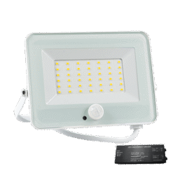 VEGA30 SLIM 30W LED ΠΡΟΒΟΛΕΑΣ + SEN 3000K WH+ ΚΙΤ ΑΣΦΑΛΕΙΑΣ