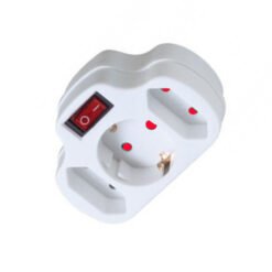 Αντάπτορ σε Σούκο με Μία Σούκο και Δύο Διπολικές και Φωτεινό Διακόπτη