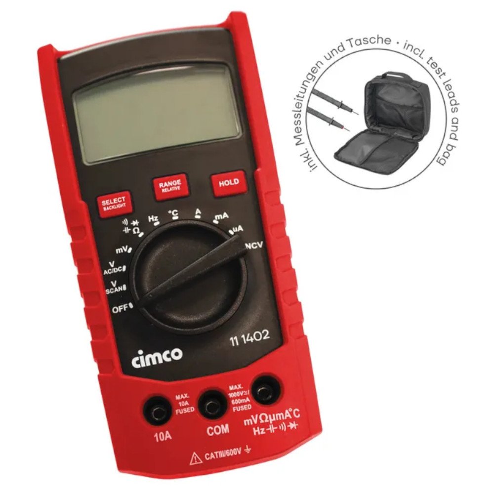 Cimco 111491 Ψηφιακό πολύμετρο DMM 310 TRMS με θήκη 2 Cimco 111491 Ψηφιακό πολύμετρο DMM 310 TRMS με θήκη