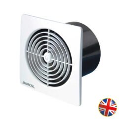 Εξαεριστήρας LoProfile Ø100mm Λευκός Τετράγωνος