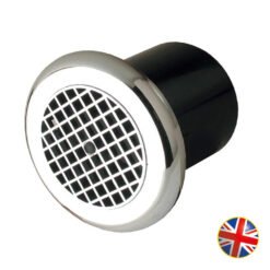 Εξαεριστήρας LoProfile Ø100mm με Χρώμιο Στρογγυλός