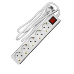 Πολύπριζο με Πενταπλό Σούκο και Καλώδιο 3×1,5m²