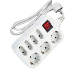 Πολύπριζο με Τριπλό Σούκο, 4 Διπολικά, Καλώδιο 1,5m και Φωτεινό Διακόπτη