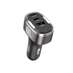 XO CC61 Universal φορτιστής αυτοκινήτου 100W με 3 εξόδους USB-C, USB-A, Lightning